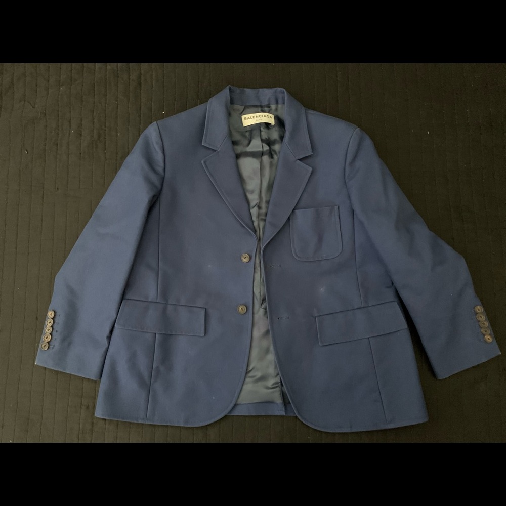 Balenciaga, Womens 2016 Blue Blazer, FR40